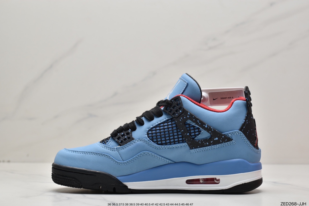 Travis Scott x Air Jordan 4 Retro OG ”Cactus Jacks” AJ4 generation mid-top basketball shoes 308497-406-Top High Quatity Cheap Sneakers Fashion Clothing Clothes Bags handbags Shoes of all Brand wholesale With The best Quality And Beautiful Price from China Factory Chinese suppliers wholesaler seller Travis Scott x Air Jordan 4 Retro OG ”Cactus Jacks” AJ4 generation mid-top basketball shoes 308497-406