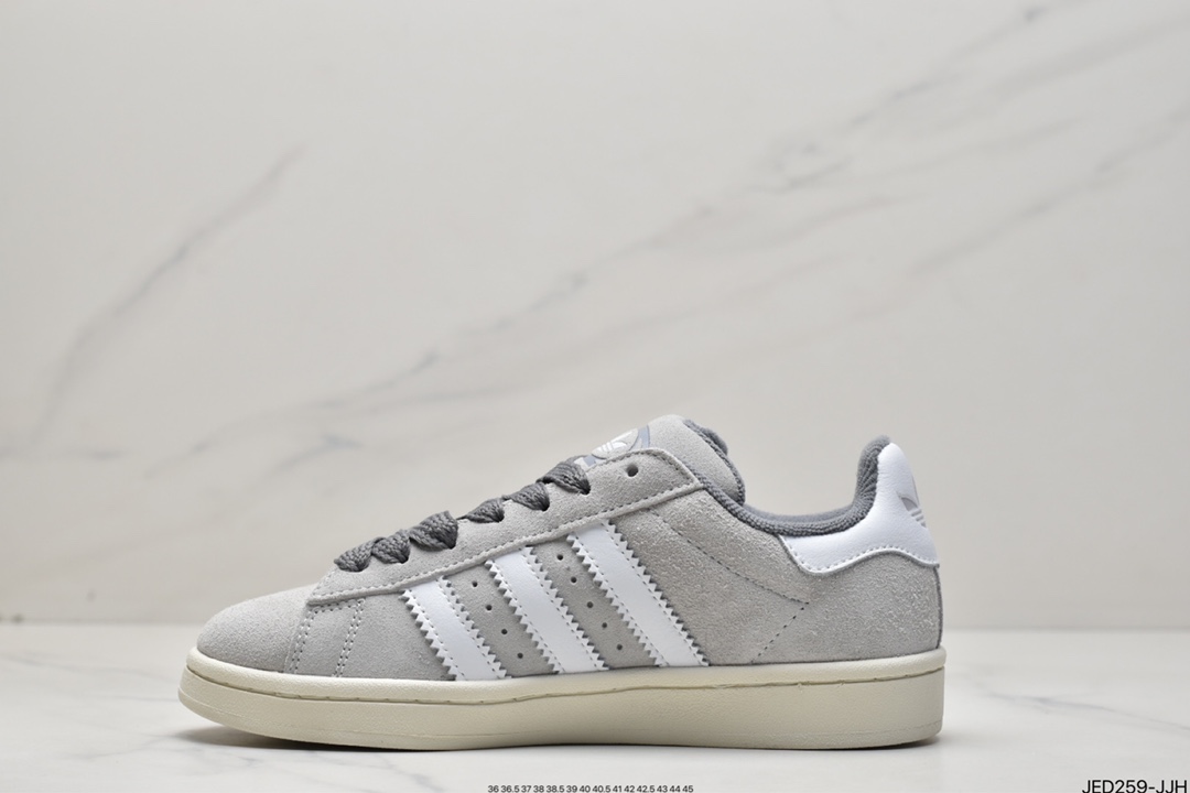 Adidas Originals Campus 00s College Series Bread Style Classic Retro Low Top All-Match Casual Sports Shoes ”Furbed Light Gray” GY9472