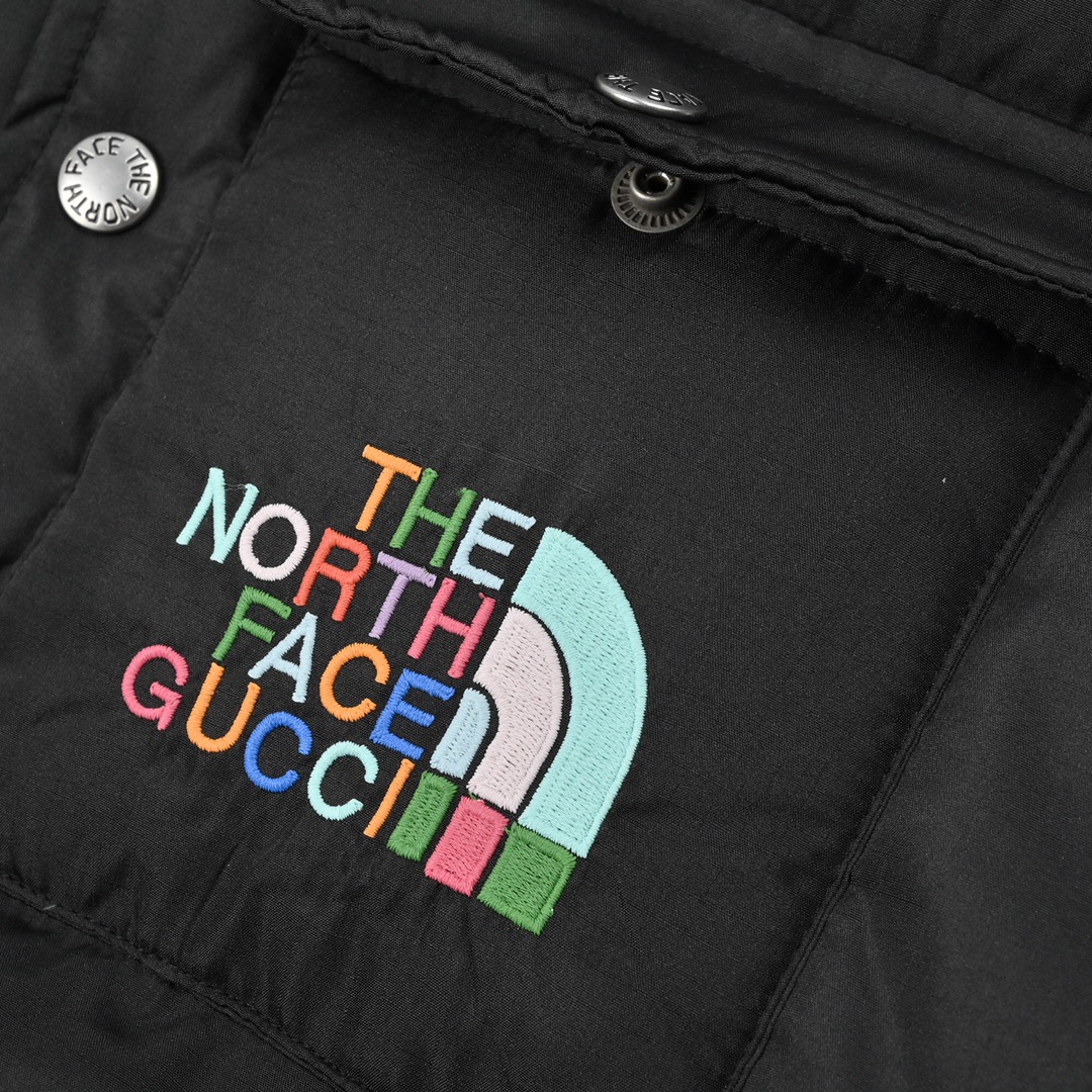 THE NORTH FACE x GUCCI 北面古驰联名款立领羽绒马甲