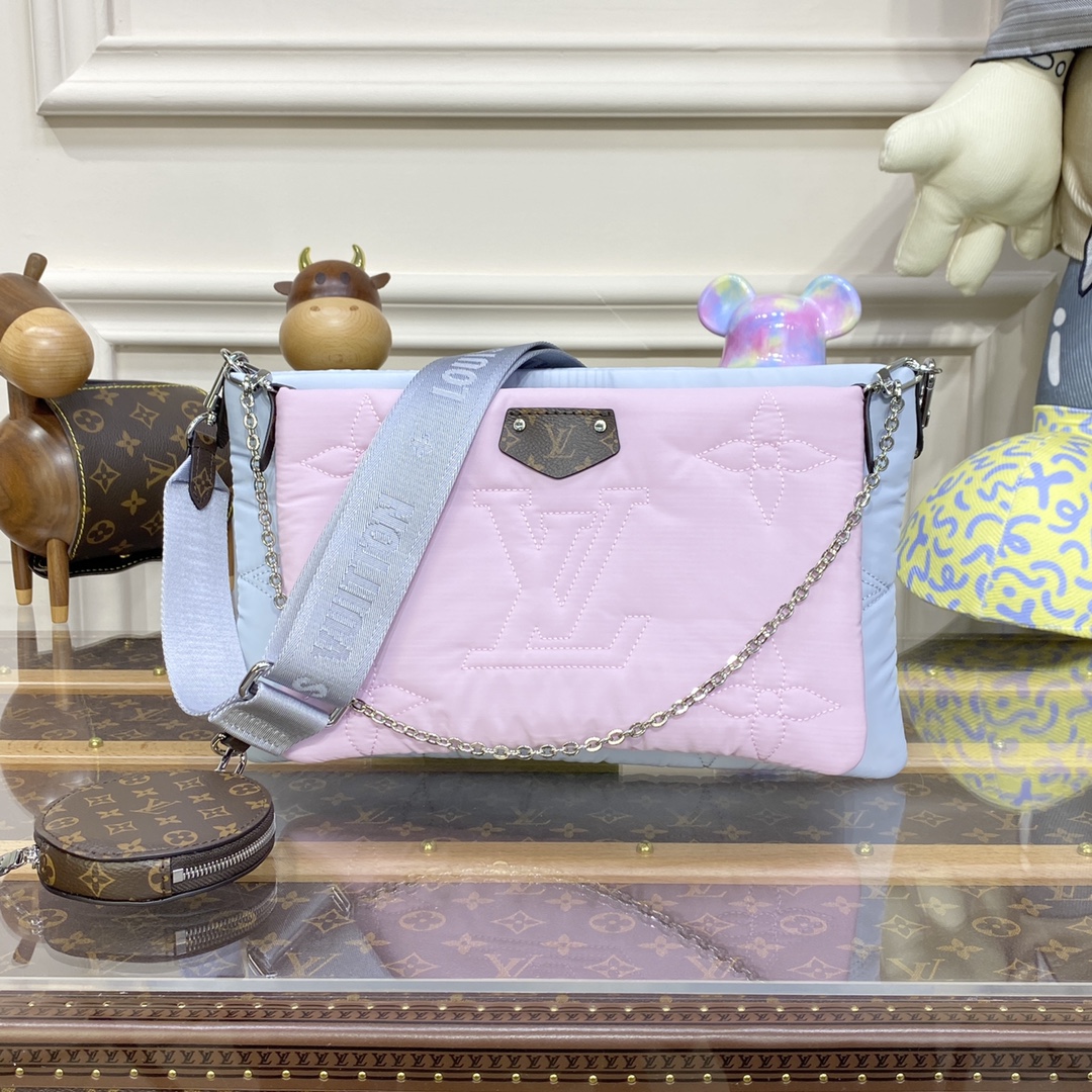 Louis Vuitton LV Multi Pochette Accessoires 7 Star
 Bags Handbags Blue Pink Embroidery Mini M58980