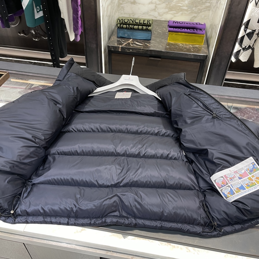 22SS大元素最新秋冬拼色男士新款高领羽绒服外套