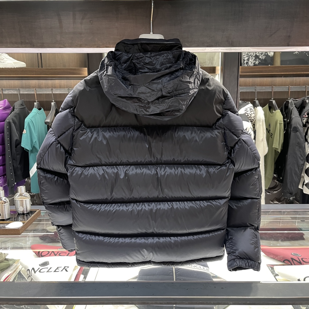 22SS大元素最新秋冬拼色男士新款高领羽绒服外套