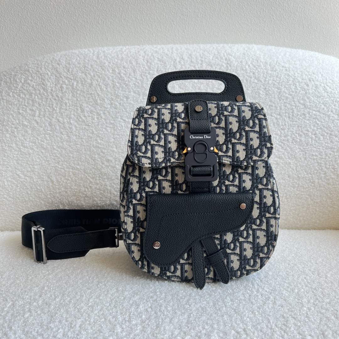 Dior Crossbody & Shoulder Bags Black Cowhide Fashion Mini