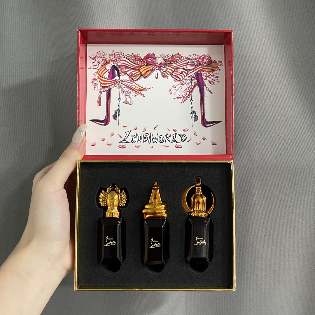 CL萝卜丁黑金系列香水小样9ml三件套,配礼袋,9ml×3 3
