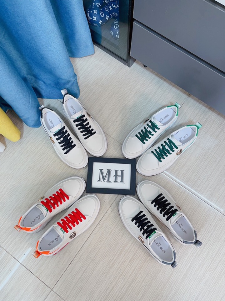 I5 LOUIS VUITTON路易威登*官网同款人气明星大咖同款～热销海内外 Lv着力大作棋盘格系列进口头层牛皮搭配专用面料真皮内里鞋垫品牌专用大底代 出品 最高版本码数：38-44、