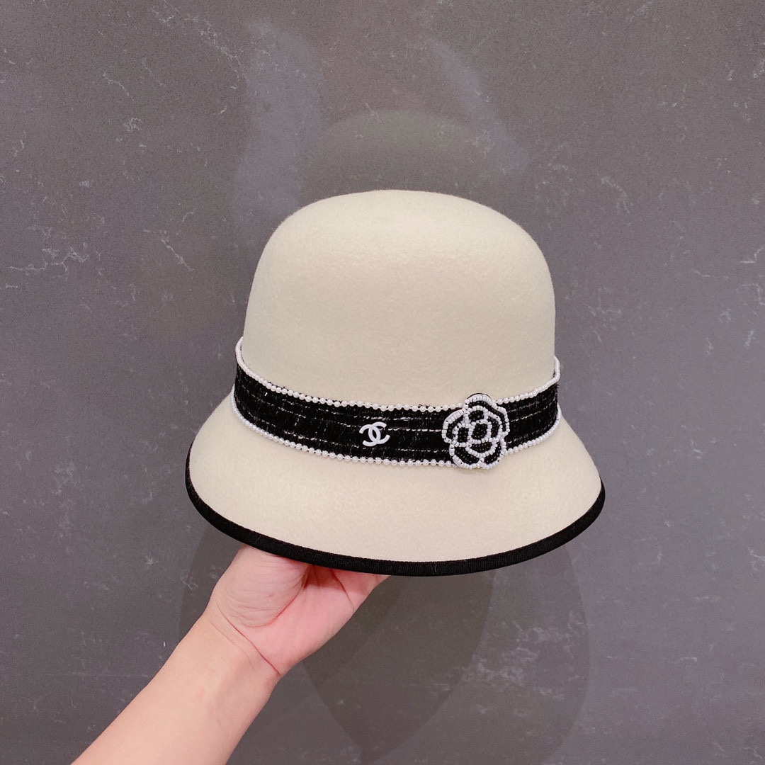 Chanel香奈儿2022秋冬新款羊毛礼帽