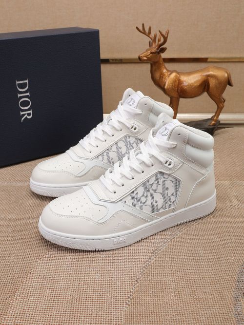 Dior High-Top Sneakers met Oblique Print - Stijlvol en Comfortabel 1 Dior High-Top Sneakers met Oblique Print - Stijlvol en Comfortabel