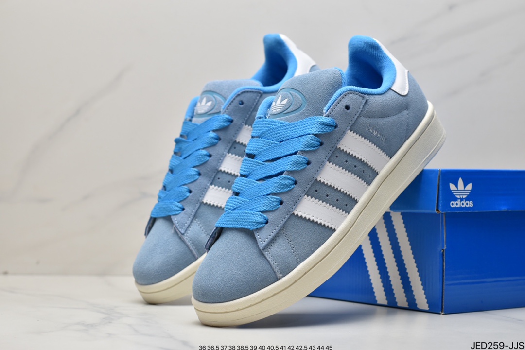 Adidas Originals Campus 00s College Series Bread Style Classic Retro Low Top All-Match Casual Sports Shoes ”Flip Hair Light Gray” GY9473