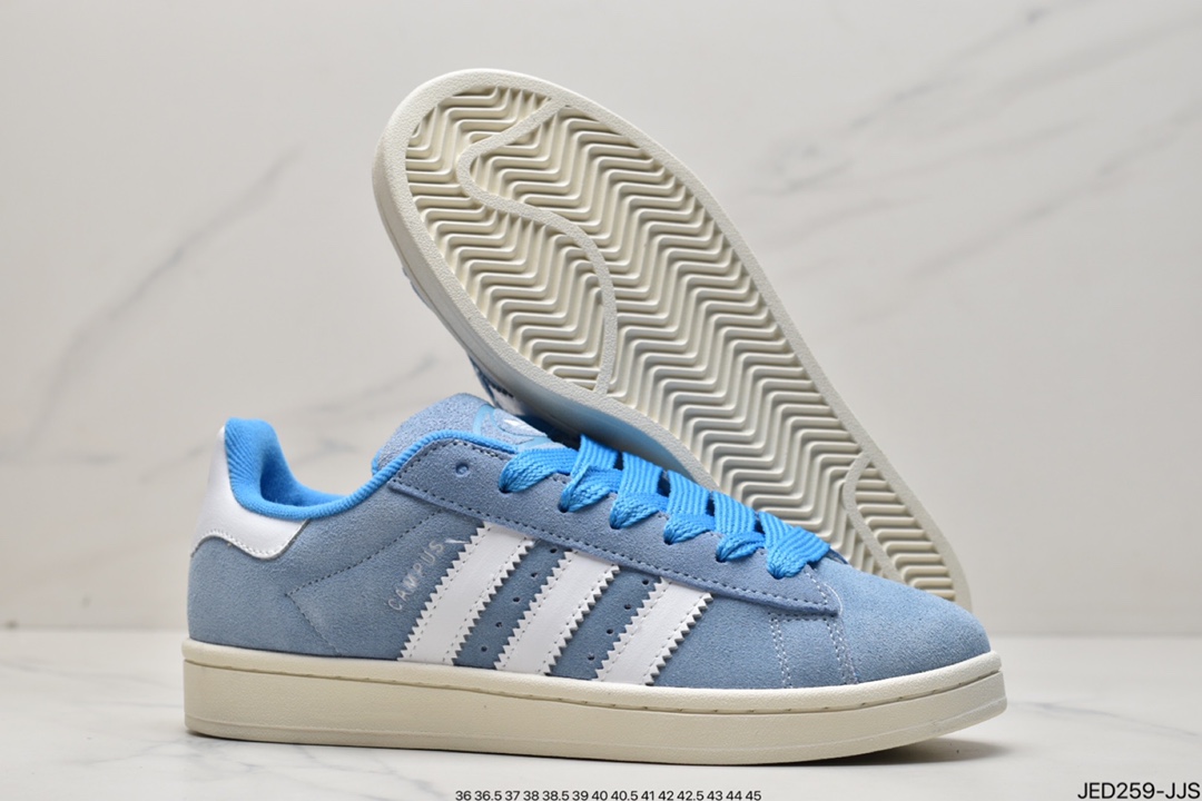 Adidas Originals Campus 00s College Series Bread Style Classic Retro Low Top All-Match Casual Sports Shoes ”Flip Hair Light Gray” GY9473