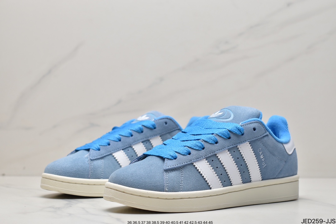 Adidas Originals Campus 00s College Series Bread Style Classic Retro Low Top All-Match Casual Sports Shoes ”Flip Hair Light Gray” GY9473