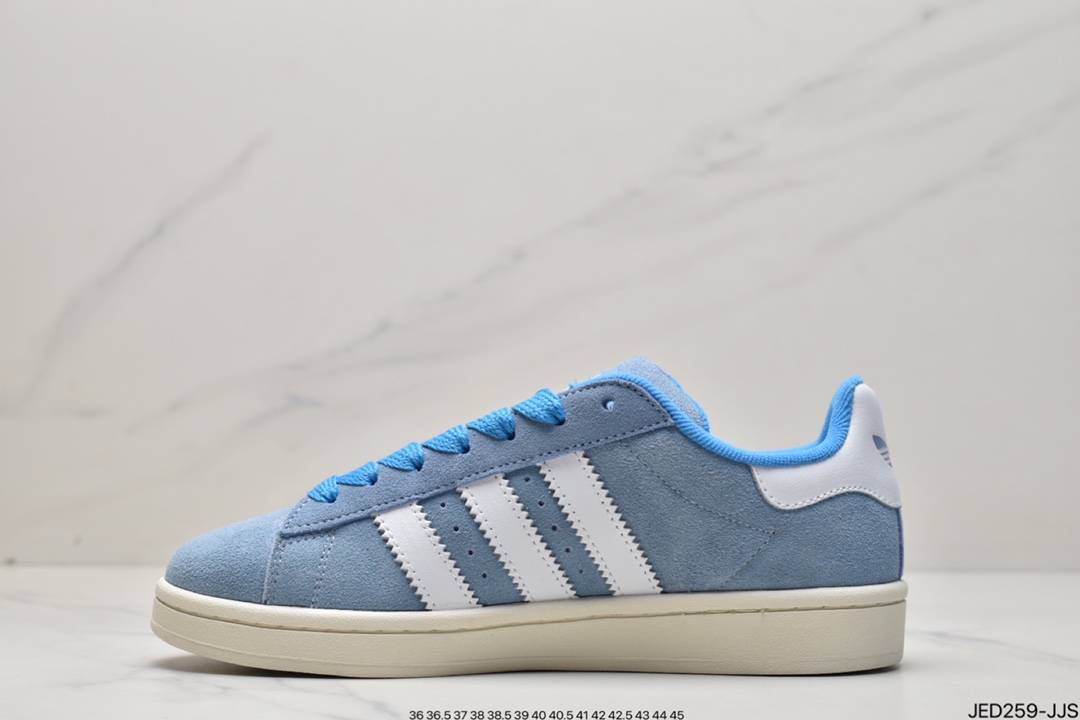 Adidas Originals Campus 00s College Series Bread Style Classic Retro Low Top All-Match Casual Sports Shoes ”Flip Hair Light Gray” GY9473