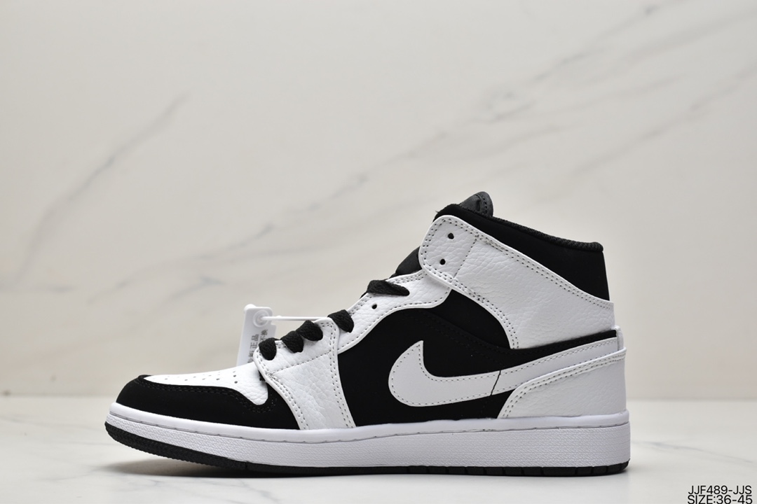 135 真标耐克Nike Air Jordan 1 Mid”Green Yellow”AJ1乔丹一代中帮篮球鞋554724-113
