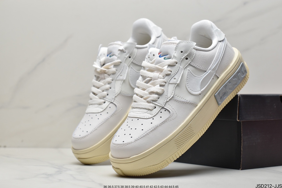 200 耐克Nike Air Force1 空军一号 白蓝低帮休闲板鞋 DX2675-100