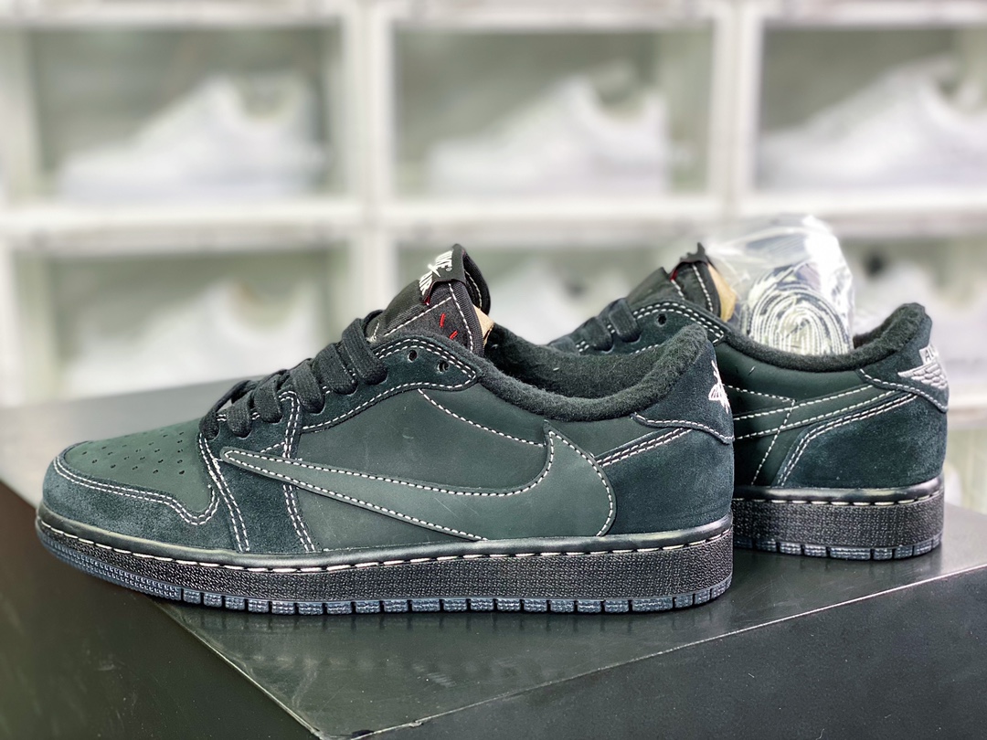 320 Travis Scott x Air Jordan 1 Low OG SP”Black/Phantom”AJ1乔丹一代篮球鞋DM7866-001