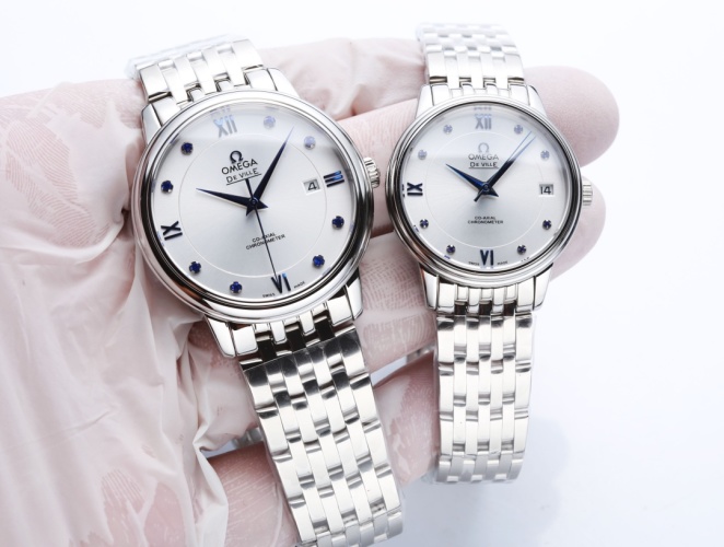 OMEGA De Ville Series Couple Watches - Sapphire Glass, Citizen 8215 Movement 1 OMEGA De Ville Series Couple Watches - Sapphire Glass, Citizen 8215 Movement