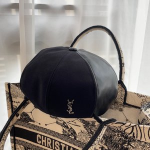 Yves Saint Laurent Hats Berets Splicing Fashion