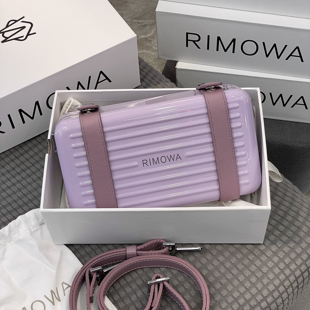 RIMOWA personal serie bolso bandolera púrpura lavanda colorido resistente y duradero ligero elegante para llevar