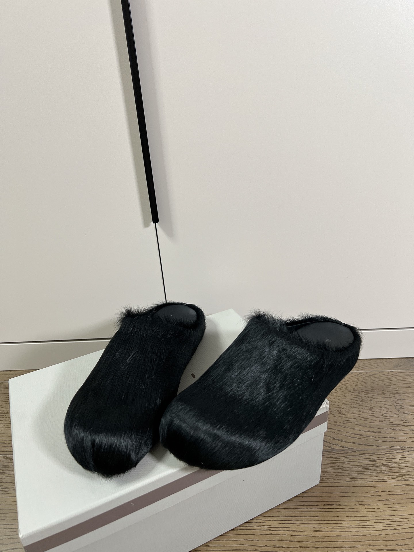 Marni23FW秋冬毛毛拖鞋鞋面马