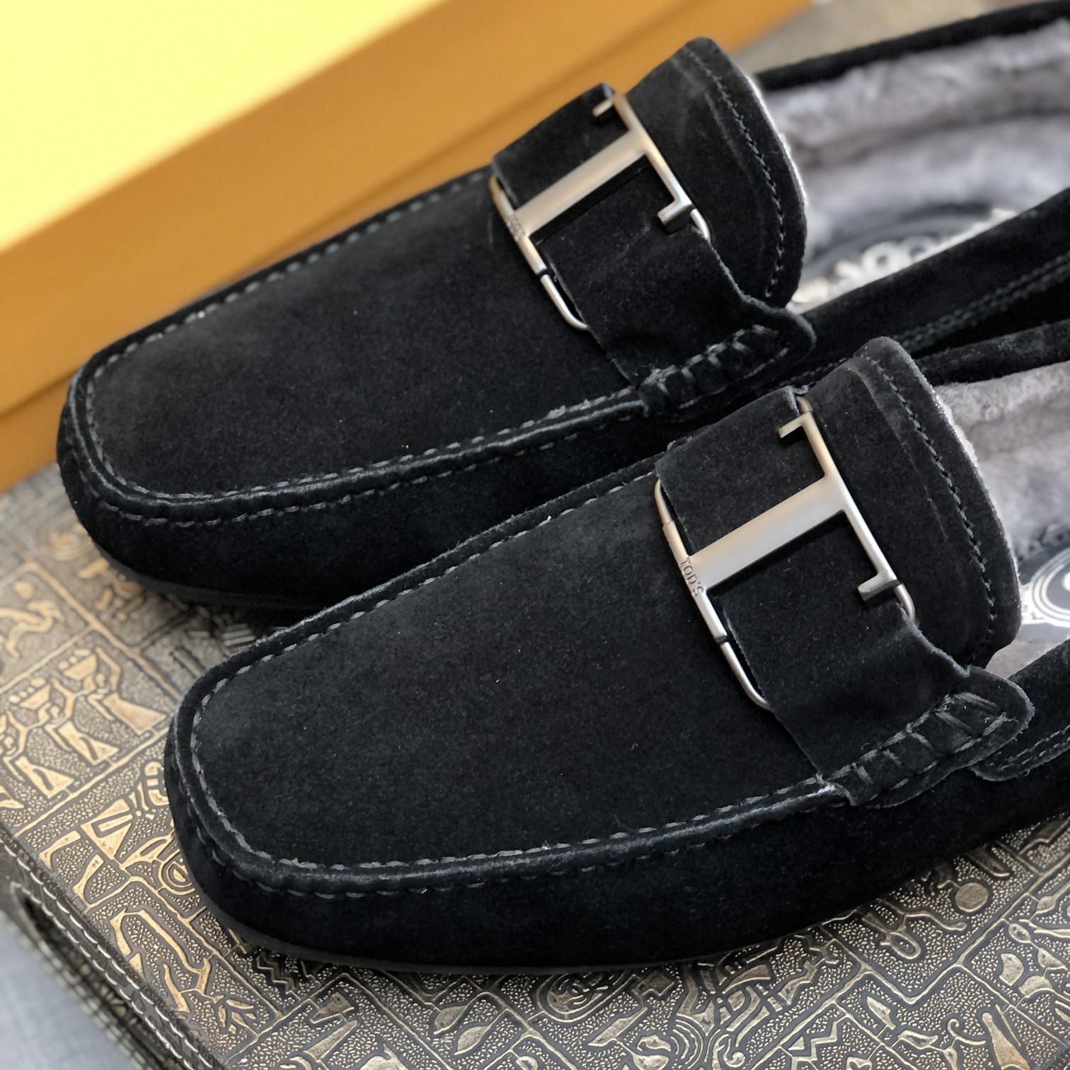 p260 [Tods] Otoño e invierno modelos de piel uno de los hombres de soja zapatos forro de piel más te
