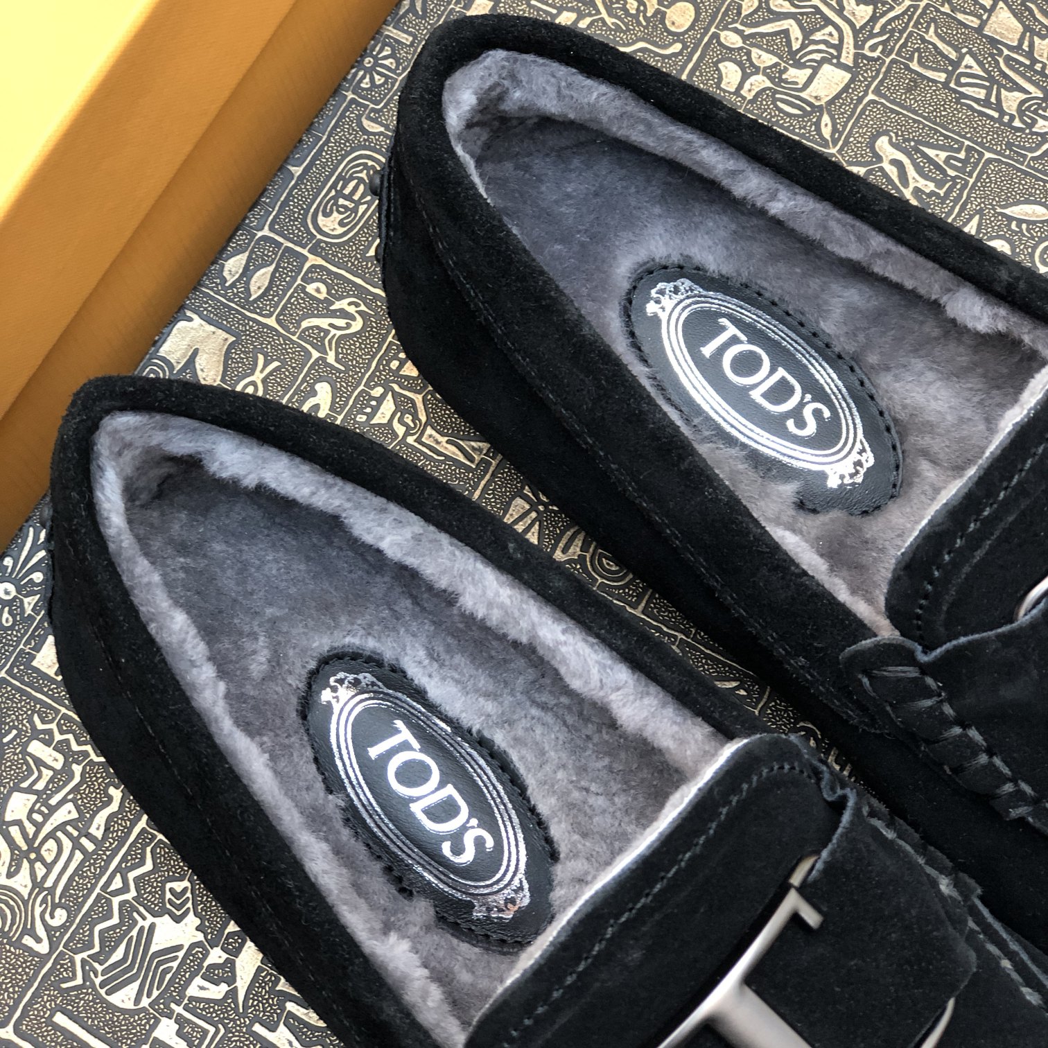 p260 [Tods] Otoño e invierno modelos de piel uno de los hombres de soja zapatos forro de piel más te