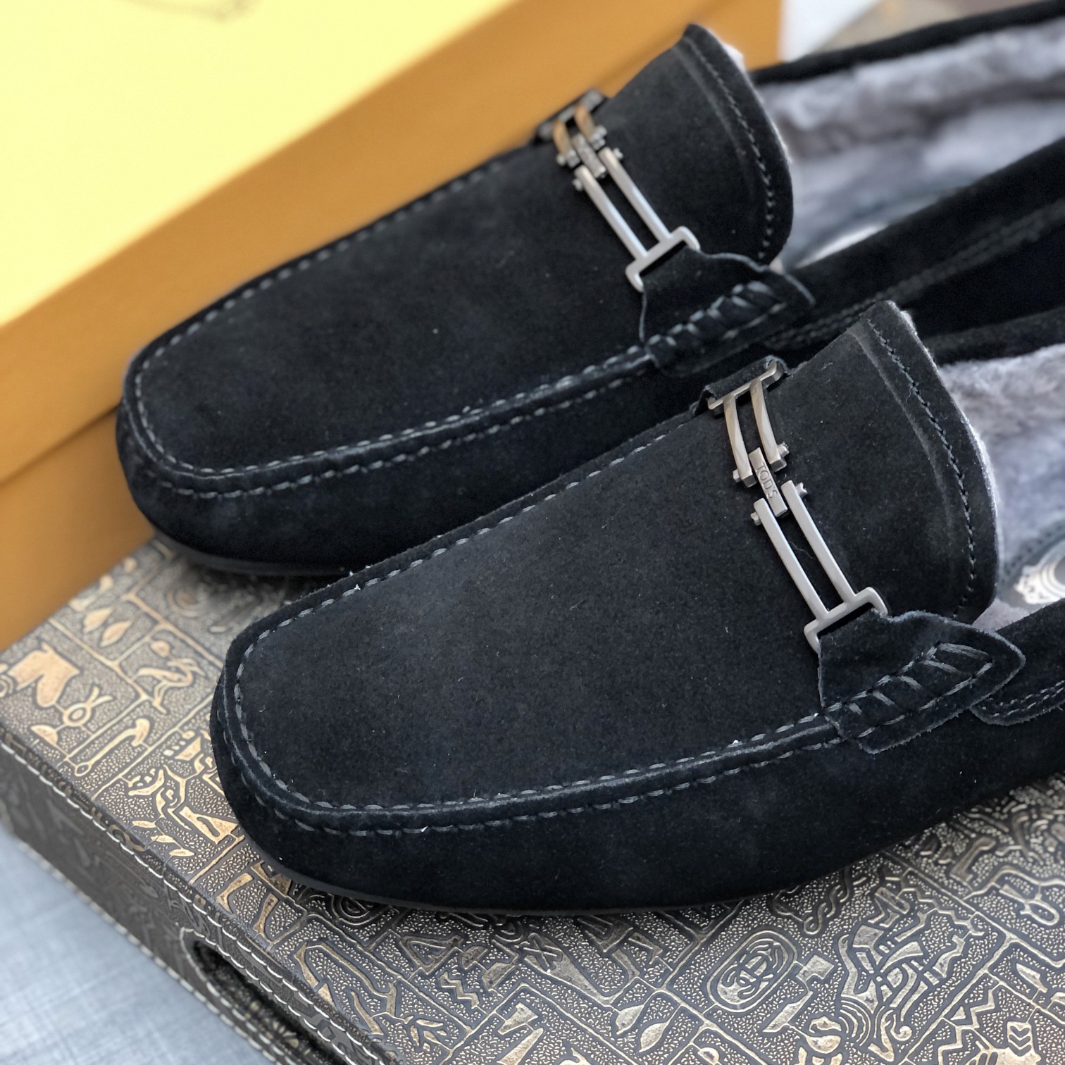 p260 [Tods] Otoño e invierno modelos de piel uno de los hombres de soja zapatos forro de piel más te