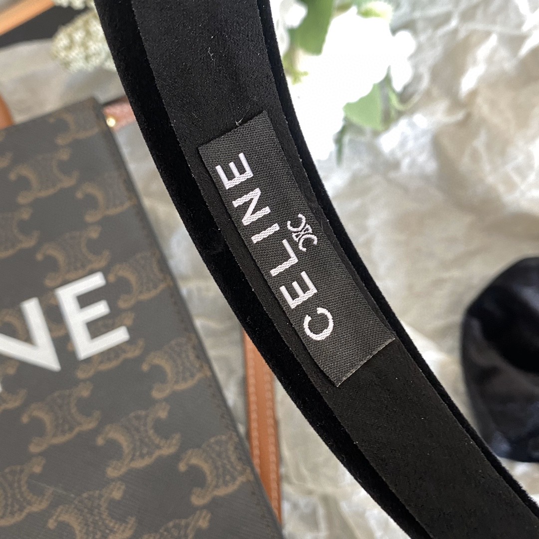New Celine Paris Embroidered Headband: Classic Script on Stretch Band 10 a1666155303590 0635