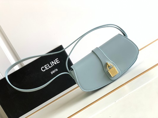 Celine Clutches & Pouch Bags Blue Cowhide Sheepskin Tabou Clutch Mini