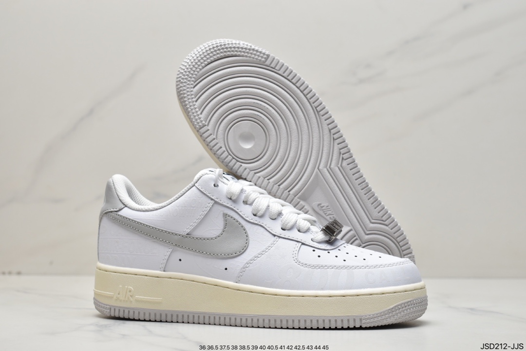 Nike Air Force 107 Premium ”Toll Free” White Gray 3M Reflective CJ1631-100