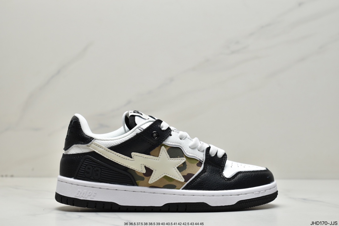 Harajuku trend brand A Bathing Ape BAPE Sk8 Sta Low SK8 series low-top casual sports skateboard shoes