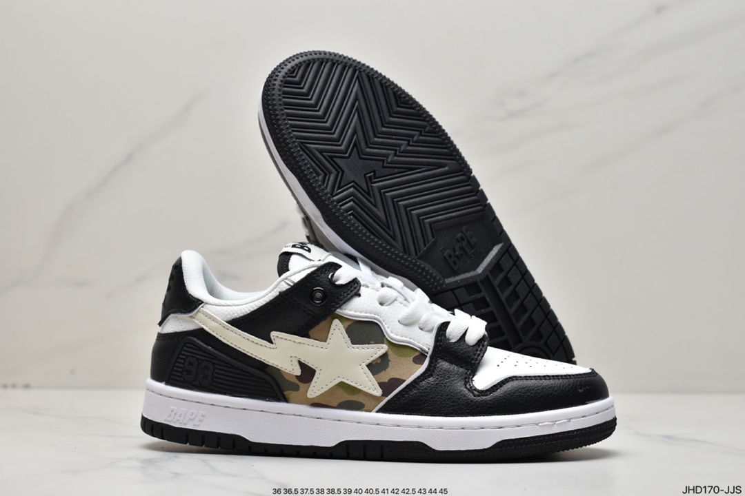 Harajuku trend brand A Bathing Ape BAPE Sk8 Sta Low SK8 series low-top casual sports skateboard shoes