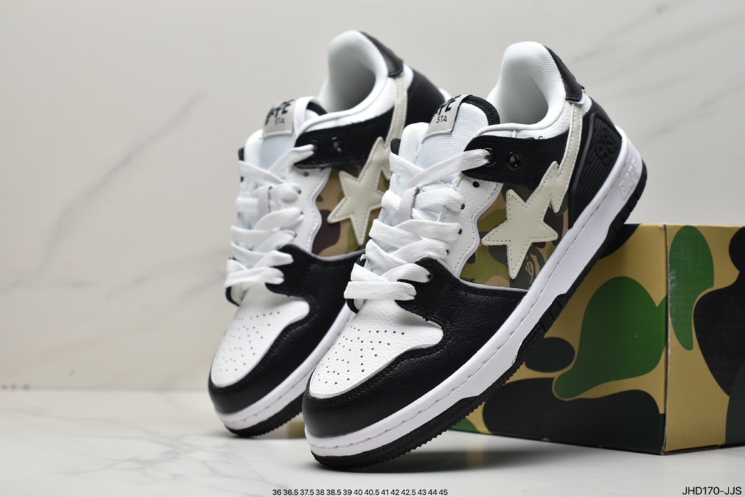 Harajuku trend brand A Bathing Ape BAPE Sk8 Sta Low SK8 series low-top casual sports skateboard shoes