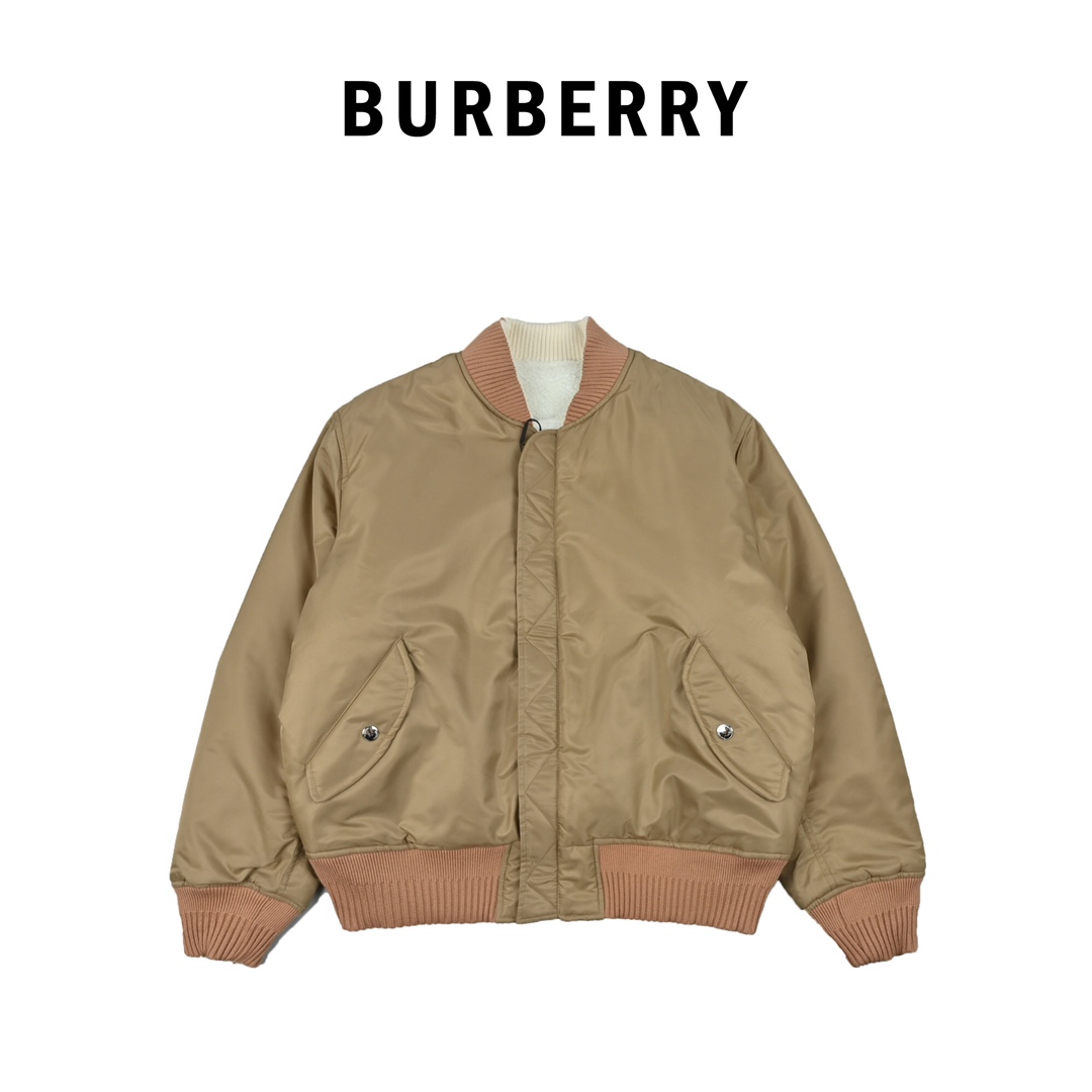 Burberry/巴宝莉 22FW飞行员双面穿夹克立领棒球服