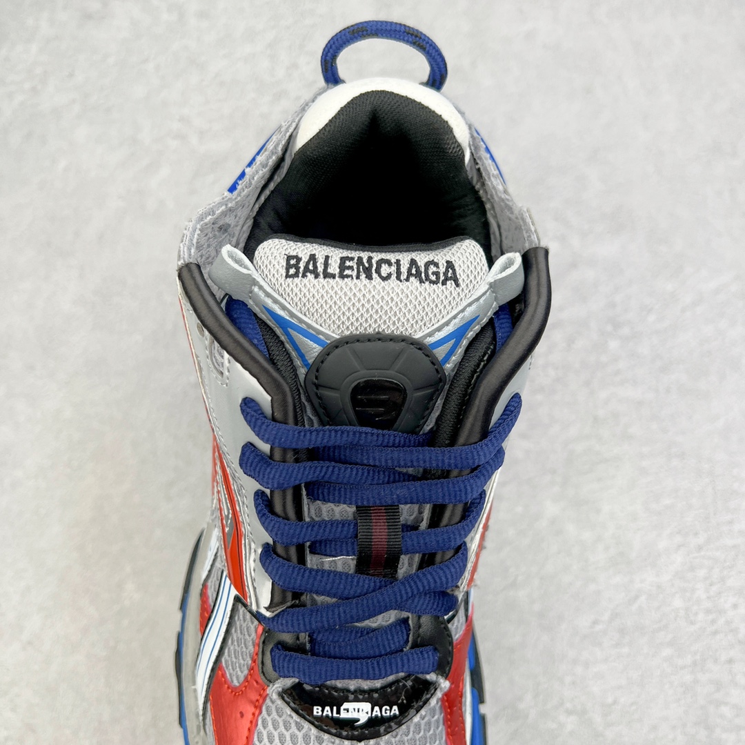 图片[5]-＃VG零售版 BALENCIAGA Runner Sneaker 巴黎世家七代慢跑系列低帮复古野跑潮流运动鞋老爹鞋 尼龙和网布材质 磨损效果 鞋头边缘印有尺码 背面浮印尺码 外侧印有跑者徽标 鞋舌刺绣 Balenciaga 品牌标识 鞋跟背面 Balenciaga品牌标识 材质采用65%聚氨酯、35%聚酯纤维 全新 Runner 鞋型轮廓借鉴于 2000 年初的复古线条 搭载大网眼面料制成鞋面基础，由粉色、白色尼龍与橡胶质地覆盖鞋面诠释线条感 当中透过几道手缝线与折损痕更是精准的掌握历经时间淬炼的破旧痕迹 延续其手法至鞋领、鞋跟、鞋带、中底等部分均饰有破损及脏污之貌 尤其是鞋领处与鞋带孔眼条更是采用不规则做旧技术将内容物泡棉随机露出 尺码：35 36 37 38 39 40 41 42 43 44 45 46-选品中心