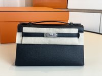 Hermes Kelly Good
 Handbags Crossbody & Shoulder Bags Black Epsom Mini