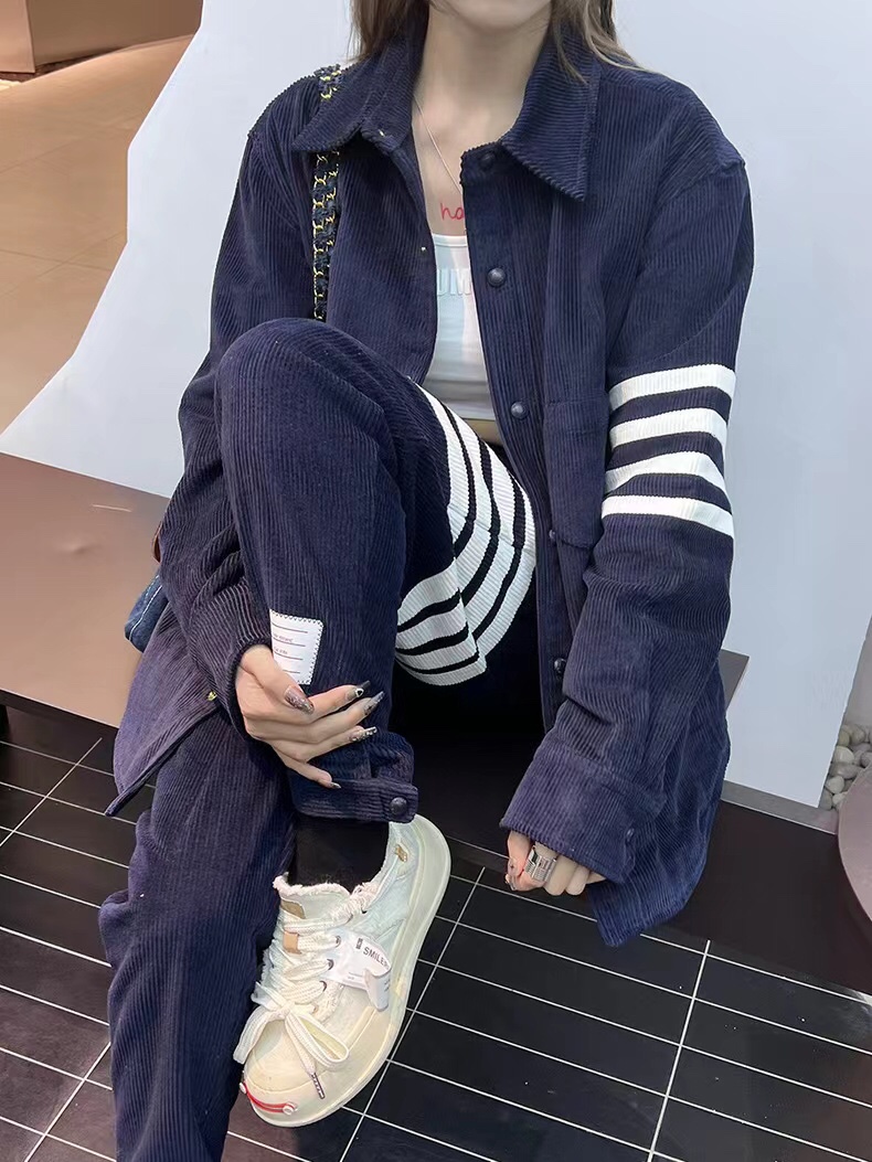 藏青色上身图