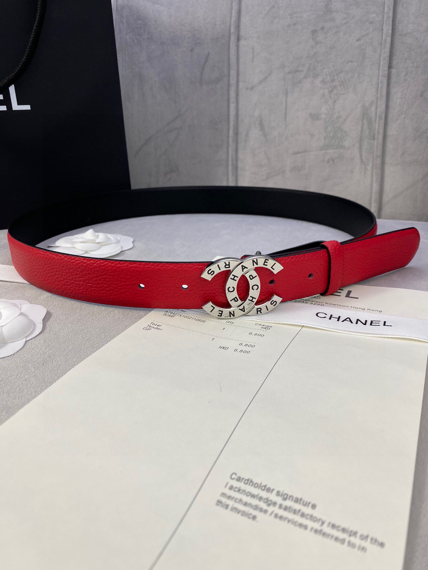 Original, width 3.0cm Chanel (Chanel) pebbled leather, supports gold and silver steel buckles.