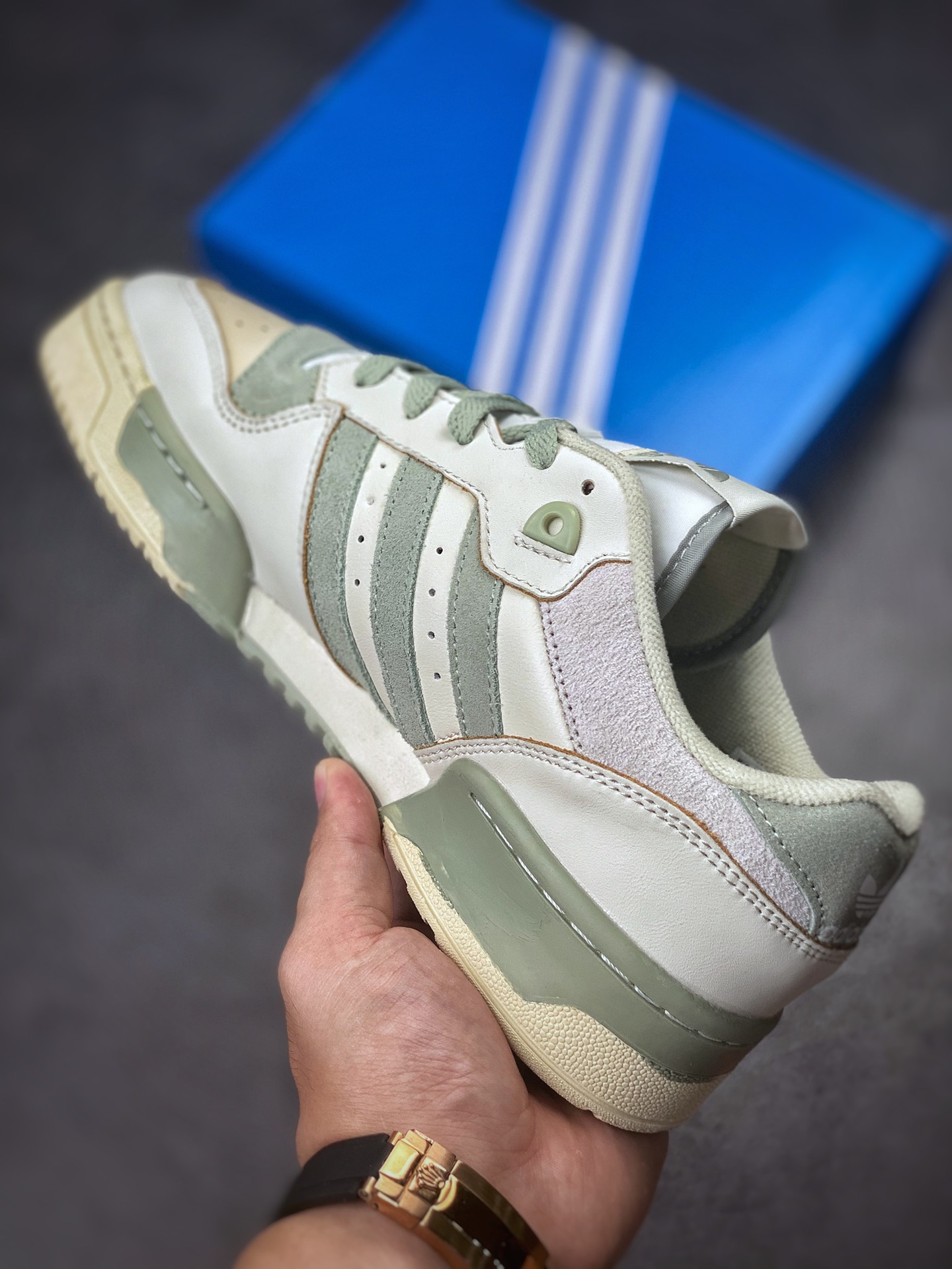 Overseas channel version original box original label Adidas Rivalry Low Premium clover low state FX9448