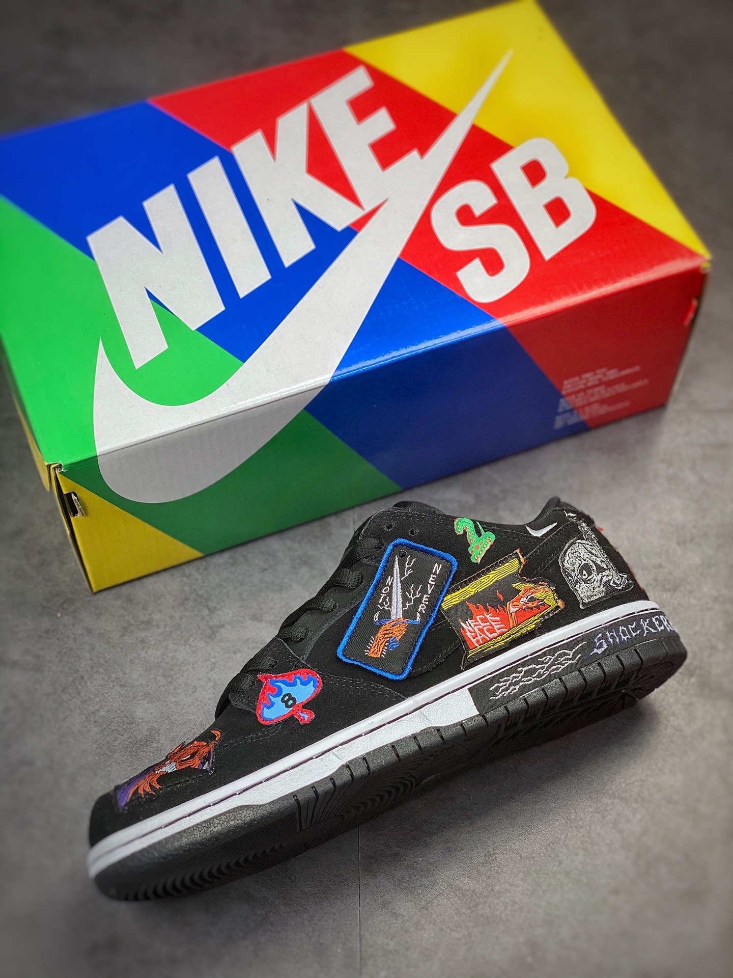 Neckface x Nike SB Dunk Low 黑色 万圣节 DQ4488-001