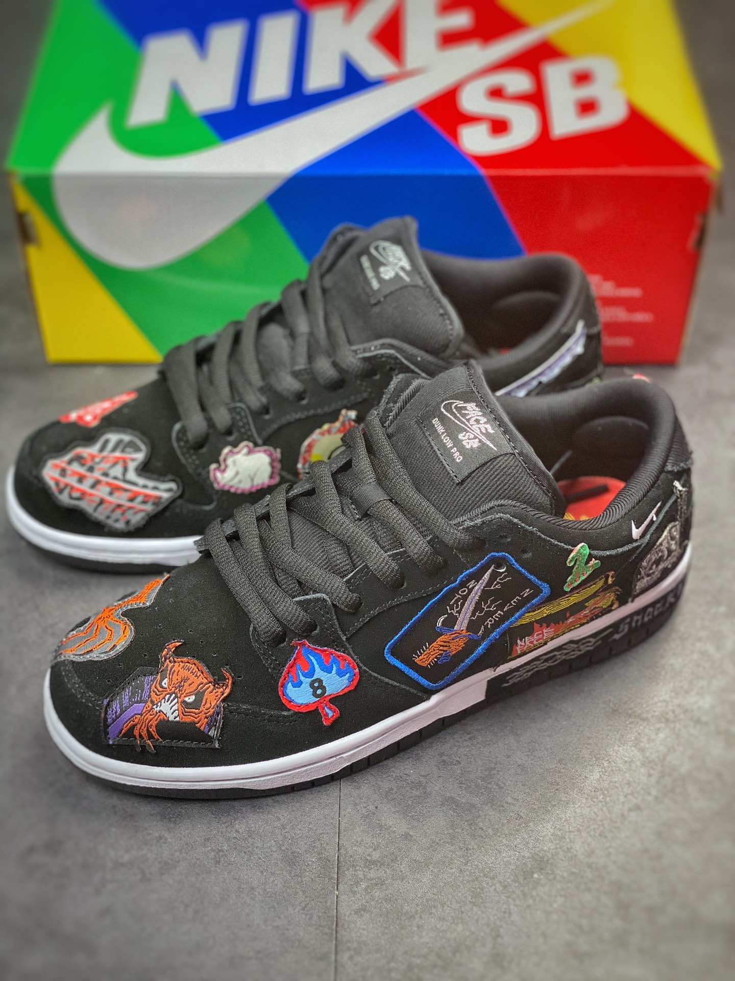 Neckface x Nike SB Dunk Low 黑色 万圣节 DQ4488-001