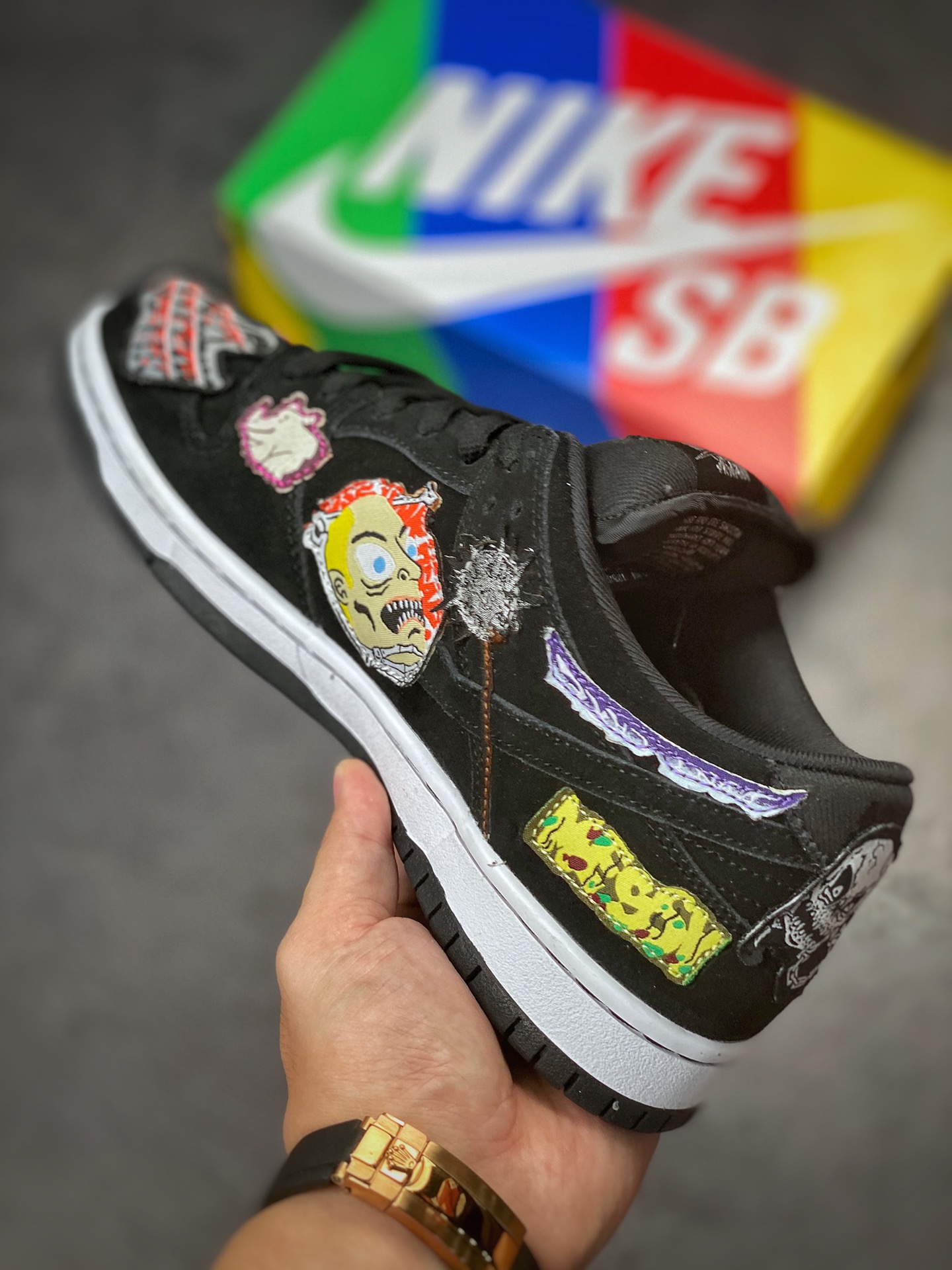 Neckface x Nike SB Dunk Low 黑色 万圣节 DQ4488-001