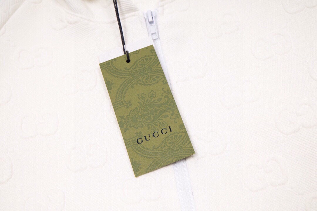 gucci/古驰22Fw秋冬最新提花织带开衫外套