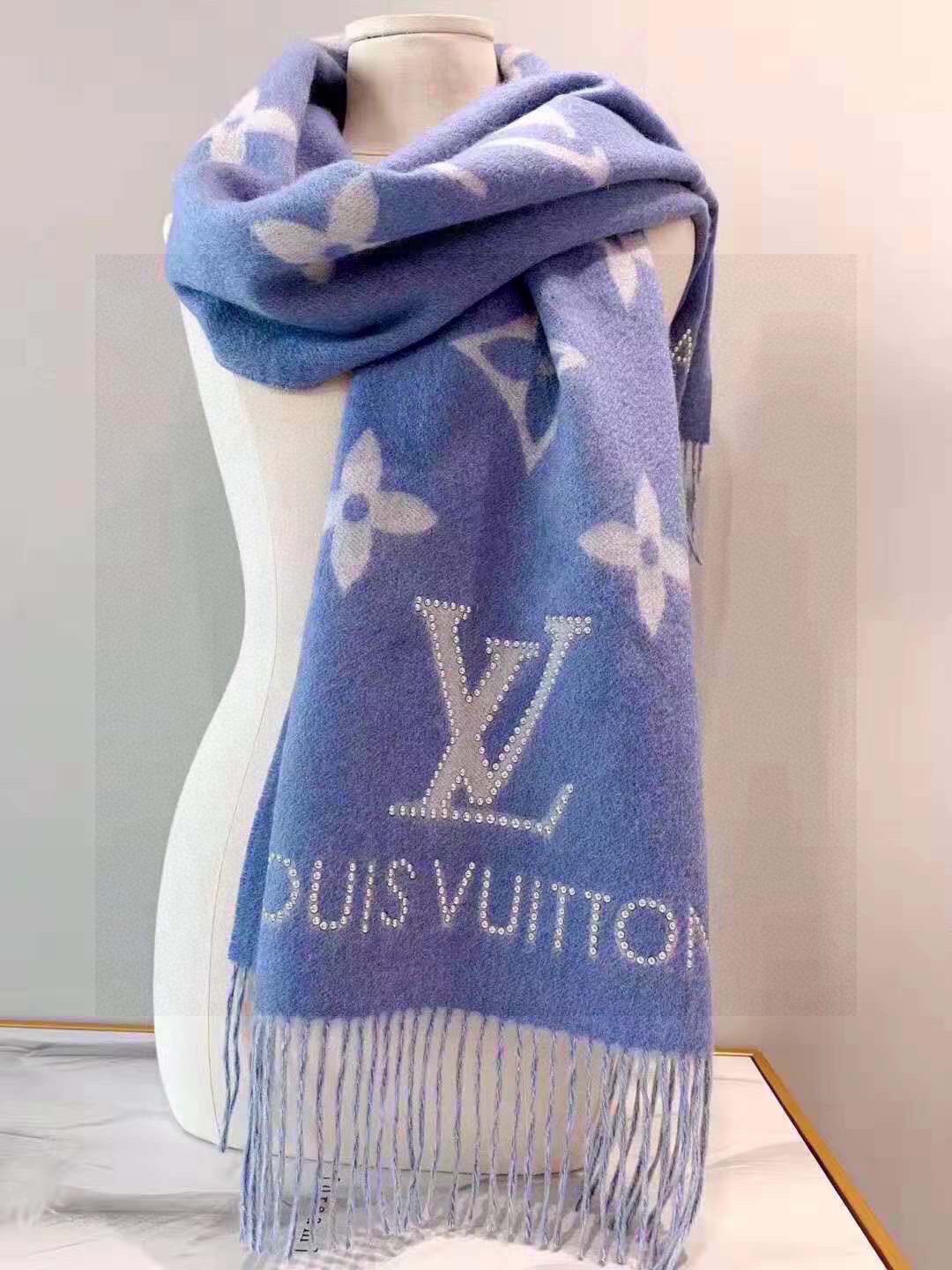 Louis Vuitton Scarf Gold Polishing Cashmere Winter Collection