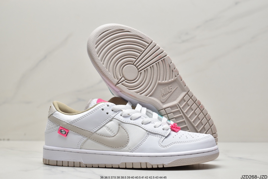 Nike Dunk Low Retro street dance series white powder shoe buckle DX6060-121