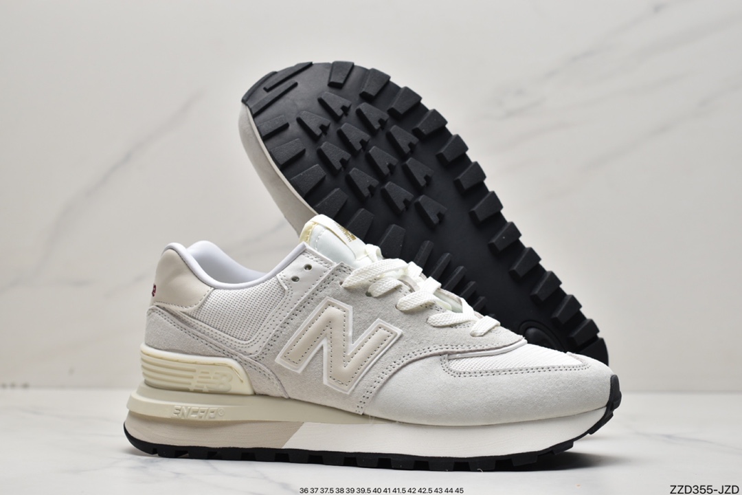 New Balance U574 Upgraded Edition Series Low Top Retro Casual Sports Jogging Shoes ”Off-White” U574LGE1