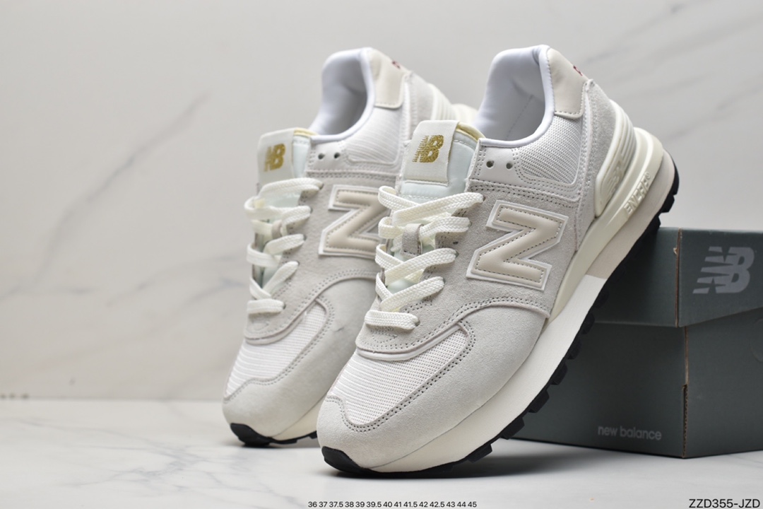 New Balance U574 Upgraded Edition Series Low Top Retro Casual Sports Jogging Shoes ”Off-White” U574LGE1