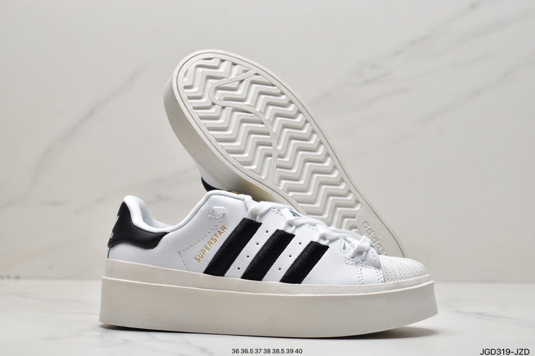 180 阿迪达斯Adidas Superstar Ayoon W 改良轻量版贝壳头系列加厚增高低帮GY5250