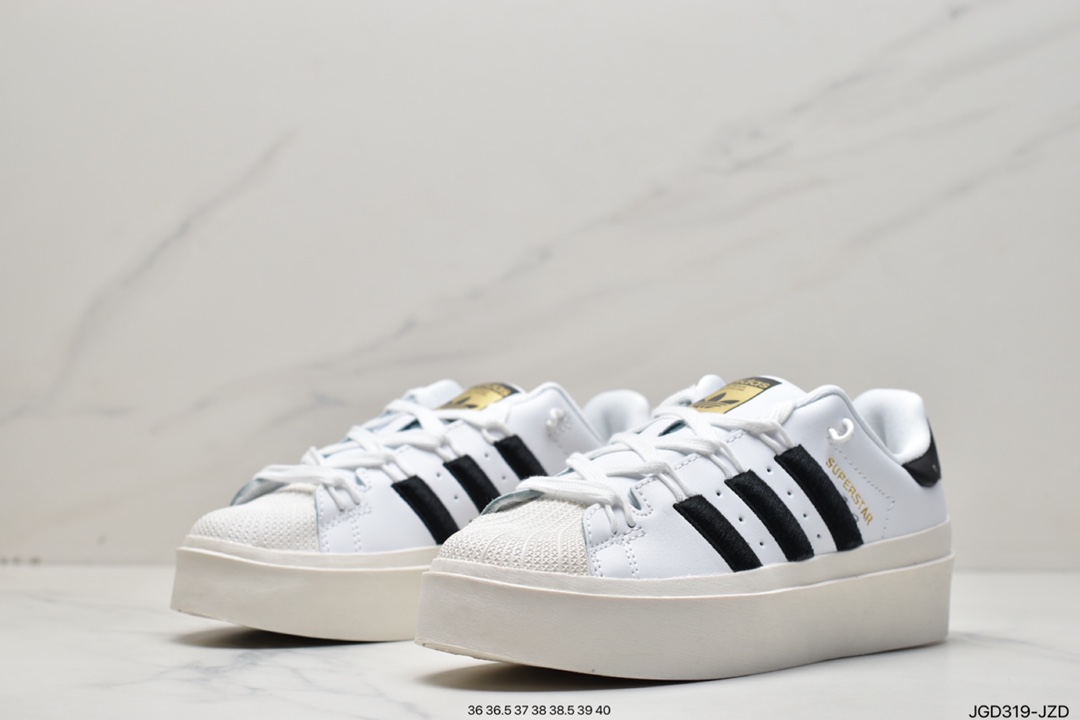 180 阿迪达斯Adidas Superstar Ayoon W 改良轻量版贝壳头系列加厚增高低帮GY5250