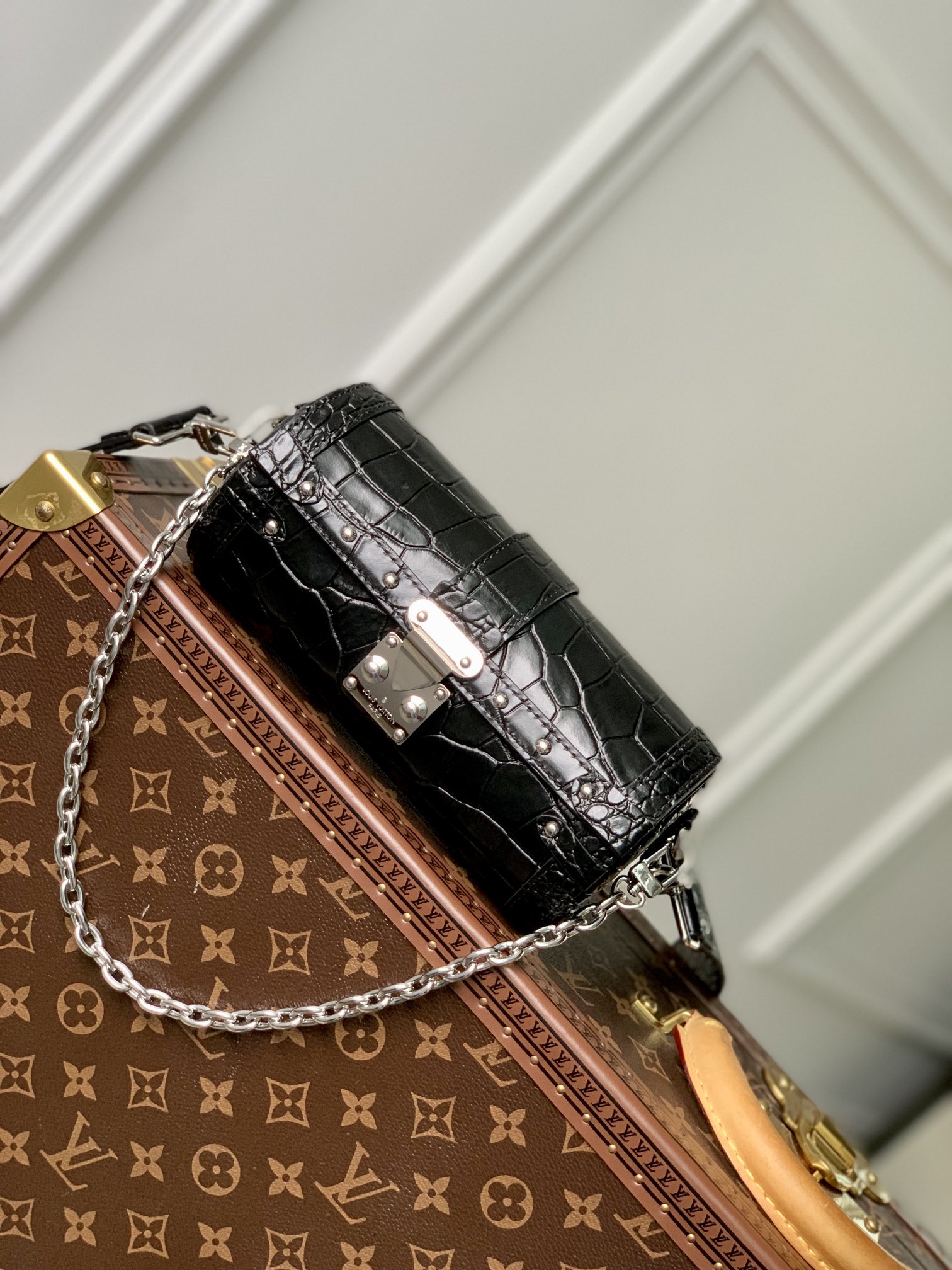 Louis Vuitton LV Papillon Trunk Bags Handbags Crocodile Leather M57835