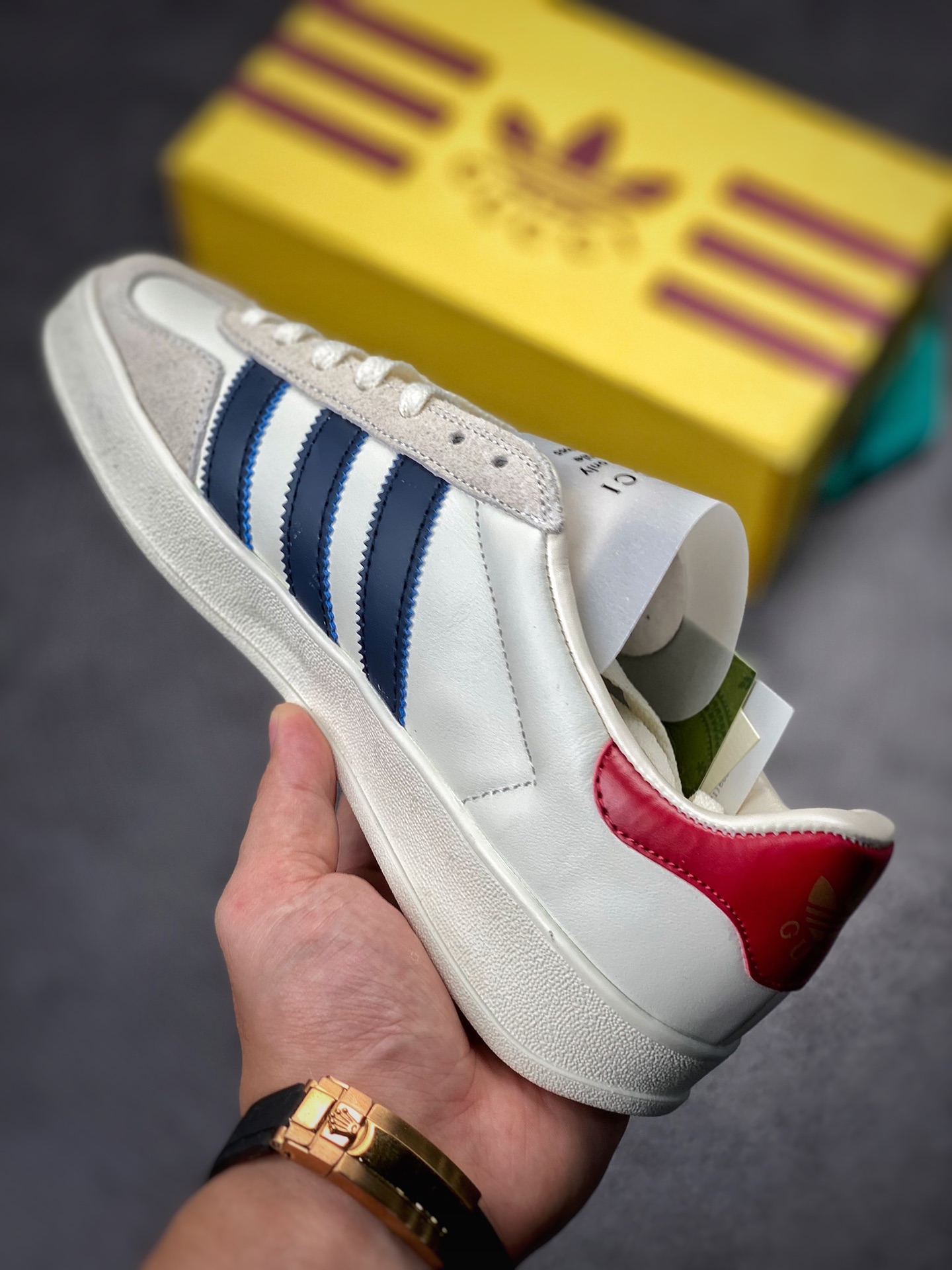 [Original box version] heavy joint Adidas｜GUCCI pure original version 707847 UTT10 9060