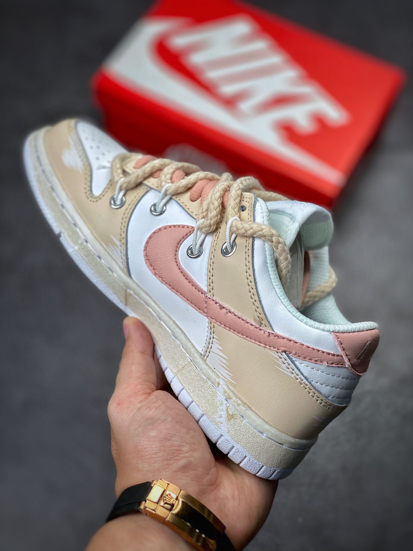 NIKE SB Dunk Low 白粉绑带 DH9765-100